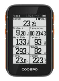 Велокомпютер Coospo BC200 GPS Black