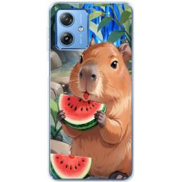 Чохол-накладка Boxface (50347-up2551) для Motorola G54 5G Капібара з кавуном