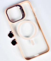 Чохол-накладка Infinity Stand Camera MagSafe для iPhone 15 Pink