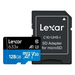 Карта памяті Lexar microSDXC 128GB High-Performance 633x UHS-I Black (LSDMI128BB633A)