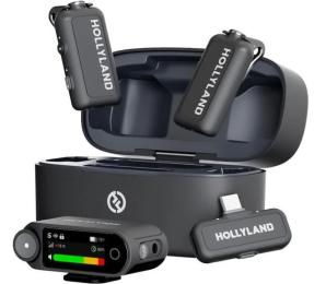 Мікрофонна радіосистема Hollyland LARK MAX2 Combo Black (2TX+1RX)