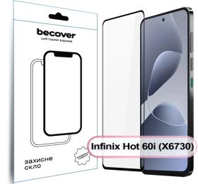 Захисне скло BeCover Glass для Infinix Hot 60i (X6730) Black (713730)