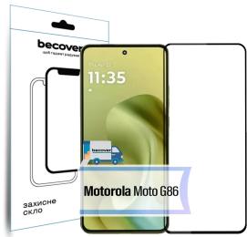 Захисне скло BeCover Glass для Motorola Moto G86 Black (713727)