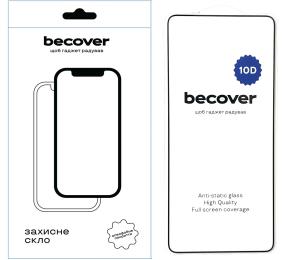Захисне скло BeCover 10D для Oppo Reno13 F 5G Black (713634)