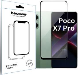 Захисне скло BeCover Glass для Poco X7 Pro Black (713415)