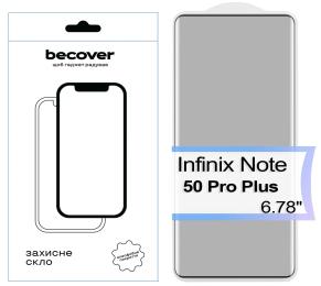 Захисне скло BeCover EDGE для Infinix Note 50 Pro Plus (X6856) Black (713581)