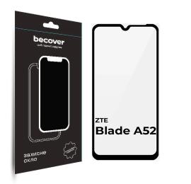 Захисне скло BeCover Glass для ZTE Blade A52 Black (708755)