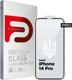 Захисне скло ArmorStandart Pro 3D LE для Apple iPhone 14 Pro Black (ARM65658)
