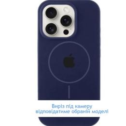 Чохол-накладка EpiK Silicone Case Full Protective (AA) V2 with MagSafe для Apple iPhone 16 (6.1) Midnight Blue