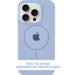 Чохол-накладка EpiK Silicone Case Full Protective (AA) V2 with MagSafe для Apple iPhone 16 Pro (6.3) Lilac Blue