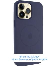 Чохол-накладка EpiK Silicone Case Full Protective (AA) V2 with MagSafe для Apple iPhone 16 Pro (6.3) Midnight Blue