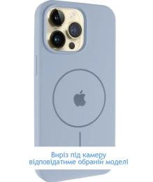 Чохол-накладка EpiK Silicone Case Full Protective (AA) V2 with MagSafe для Apple iPhone 16 Pro Max (6.9) Lilac Blue