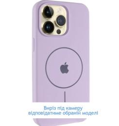 Чохол-накладка EpiK Silicone Case Full Protective (AA) V2 with MagSafe для Apple iPhone 16 Pro Max (6.9) Lilac
