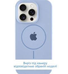 Чохол-накладка EpiK Silicone Case Full Protective (AA) V2 with MagSafe для Apple iPhone 16e (6.1) Lilac Blue