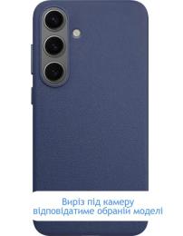 Чохол-накладка EpiK Leather Case (AAA) для Samsung Galaxy S25 Edge Dark Blue