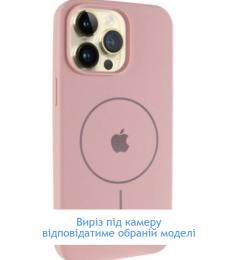 Чохол-накладка EpiK Silicone Case Full Protective (AA) V2 with MagSafe для Apple iPhone 17 Pro (6.3) Pink Sand