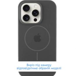 Чохол-накладка EpiK Silicone Case Full Protective (AA) V2 with MagSafe для Apple iPhone 17 Pro Max (6.9) Dark Gray