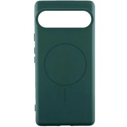 Чохол-накладка Lakshmi Silicone Cover (AA) with MagFit для Google Pixel 9/9 Pro Dark Green
