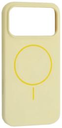 Чохол-накладка Infinity Silicone Case with MagSafe for iPhone 17 Pro Custard Yellow