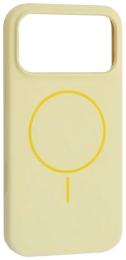 Чохол-накладка Infinity Silicone Case with MagSafe for iPhone 17 Pro Max Custard Yellow