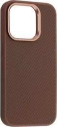 Чохол-накладка Infinity KEVLAR STYLE MagSafe для iPhone 16 Brown