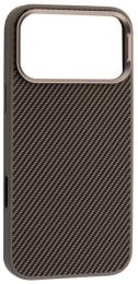 Чохол-накладка Infinity KEVLAR STYLE MagSafe для iPhone 17 Pro Gray