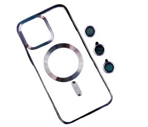 Чохол-накладка Infinity Magnetic для iPhone 17 Pro Max Violet + захист камери