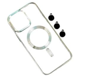 Чохол-накладка Infinity Magnetic для iPhone 17 Silver + захист камери