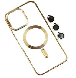 Чохол-накладка Infinity Magnetic для iPhone 17 Gold + захист камери