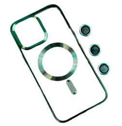 Чохол-накладка Infinity Magnetic для iPhone 17 Air Green + захист камери