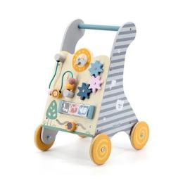 Дитячі ходунки на колесах Viga Toys PolarB з бізібордом (44028)