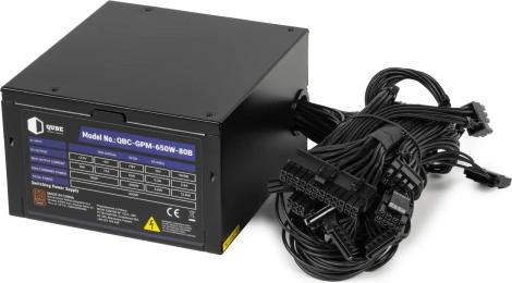 Блок живлення для ПК QUBE 650W 80 + Bronze (QBC-GPM-650W-80B Bulk)
