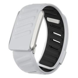 Ремінець для фітнес-браслету Infinity Soft-Touch Silicone для Whoop 5.0 Light Gray Black