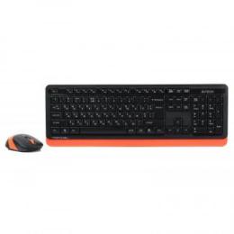 Клавіатура класична + мишка A4tech FG1010 Orange