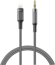 Аудіо-кабель XO NB-R279A Lightning (тато)  -  mini-jack 3.5mm (тато) 1 m Black