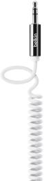 Аудіо-кабель Belkin Mixit Coiled mini-jack 3.5mm (тато)  -  mini-jack 3.5mm (тато), 1.8 m White (AV10126cw06-WHT)