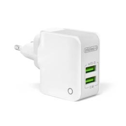 Адаптер живлення для телефона Intaleo TCA242 White (2USB, 2.4A) (1283126477492)
