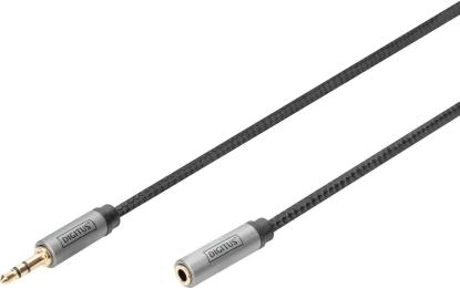 Аудіо-кабель Digitus DB-510210-030-S mini-jack 3.5mm (мама)  -  mini-jack 3.5mm (тато) 3 m