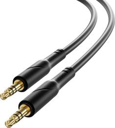 Аудіо-кабель XO NB-R271 mini-jack 3.5 mm (тато)  -  mini-jack 3.5 mm (тато) 1 m Black
