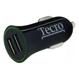 Автомобільний адаптер для телефона Tecro TCR-0221AB Black