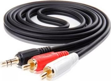 Аудіо-кабель SKY SOUND RC-001 PRO mini-jack 3.5 mm (тато)  -  2xRCA (тато) 1.5 m