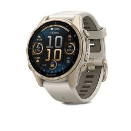Смарт-годинник Garmin Fenix 8 43mm AMOLED Sapphire Gold w. Fog Gray/Dark Sandstone S. Band (010-02903-10/11)