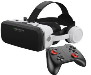 Окуляри віртуальної реальності Infinity G04EB + 053 Black White + джойстик