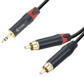 Кабель для мікрофона ABCCABLS MA309L2 miniJack-2xRCA 2m