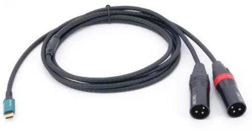 Кабель для мікрофона ABCCABLS MA721L05 USB-C-2xXLR male 1, 5m
