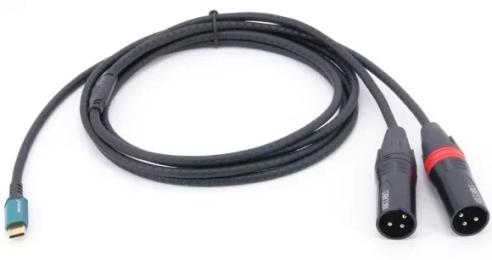 Кабель для мікрофона ABCCABLS MA721L3 USB-C-2xXLR male 3m