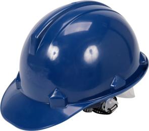 Каска для захисту голови Vorel синя з матеріалу HDPE 30
