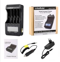 Зарядний пристрій для акумуляторів AA, AAA LiitoKala Lii-500 EU + автомобільний кабель