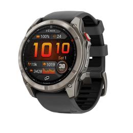 Смарт-годинник Garmin Fenix 8 Pro 51 mm AMOLED Titanium with Graphite/Black Silicone Band (010-03199-10/11)