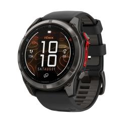 Смарт-годинник Garmin Fenix 8 Pro 51 mm MicroLED Carbon Gray Titanium with Black/Pebble Gray (010-03380-00/01)